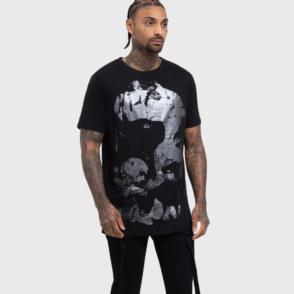 Killstar Unisex Dark Serenity Black Graphic T-Shirt